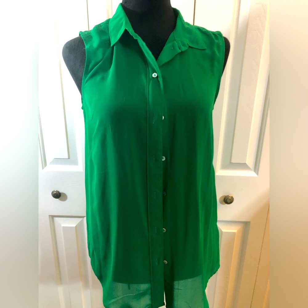 H&M Sheer Short Sleeve Button Down